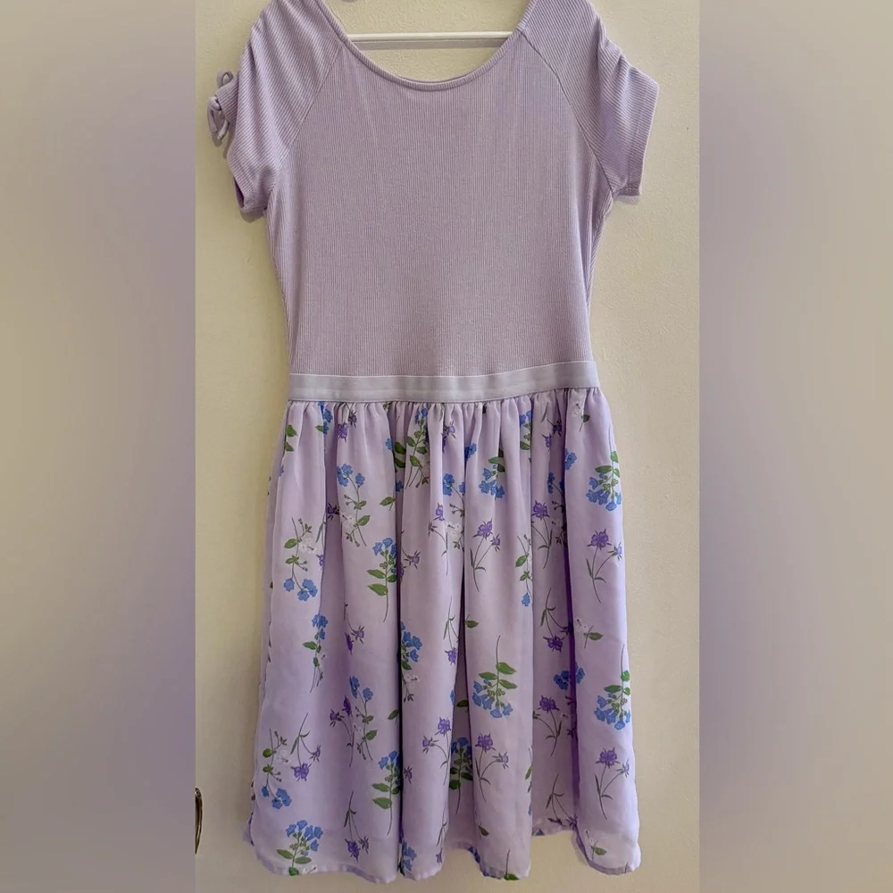 The Children’s Place Girls Floral Fit And Flare Dress Size 14 (XL) - Picture 3 of 7